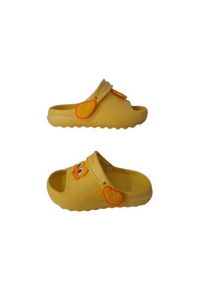 Calx Copii unisex Rață galbenă cu talpă anti-alunecare Piscina Mare Grădină Sandale zilnice Papuci