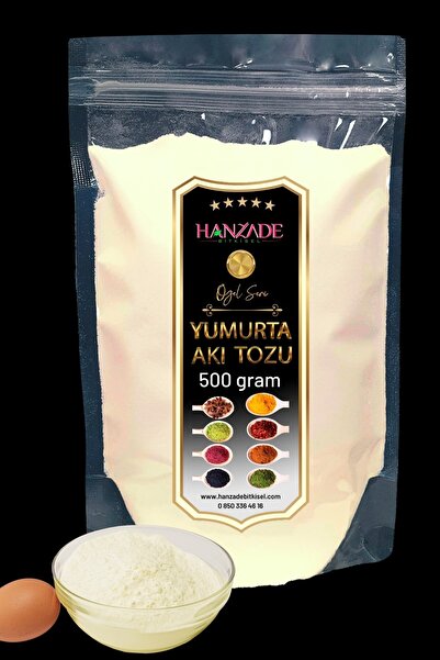 Hanzade Bitkisel Yumurta Akı Tozu Merenk Tozu 500 Gr