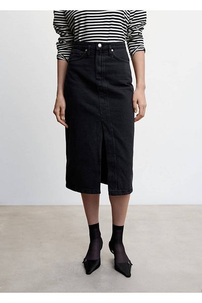 MANGO Woman Midi farmer szoknya