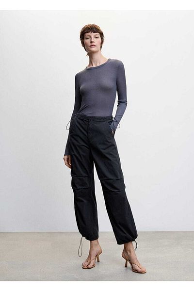 MANGO Woman Pantaloni cu parașuta