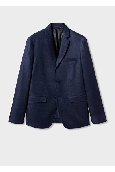 MANGO Man %100 Keten Slim Fit Kumaş Blazer Ceket
