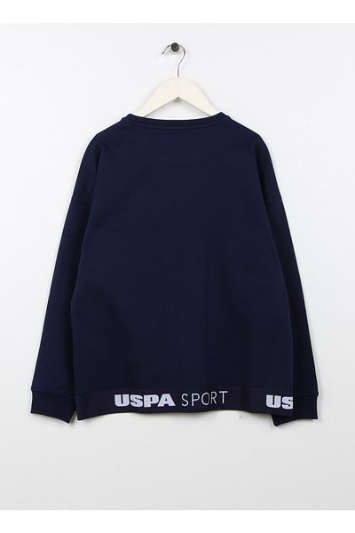 U.S. Polo Assn. Απλό αγορίστικο μπλουζάκι φούτερ Majeskids