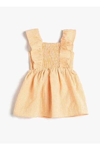 Koton Turuncu Bebek Standart Elbise 3smg80035aw