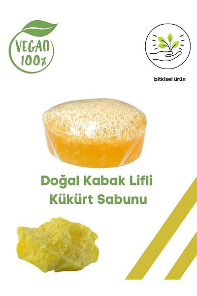 Karşı Köyden 100GNatural Pumpkin Fiber Sulfur Soap