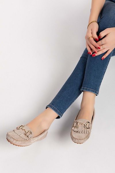 Gondol Loafer flexibil, ușor și confortabil, piele de căprioară, Sw.755 - Gri - 41