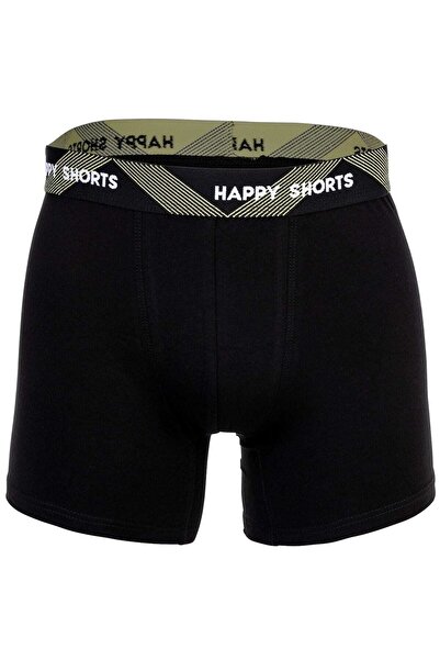 Happy Shorts Herren Boxershorts, 3er-Pack – Retro-Trikot, Logobund