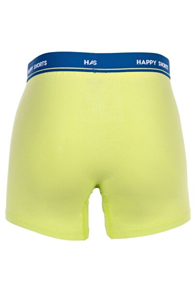 Happy Shorts Herren Boxershorts, 3er-Pack – Retro-Trikot, Logobund