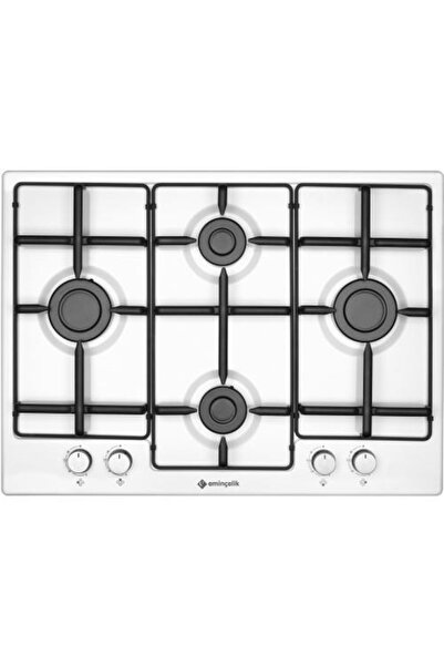 Eminçelik Ec-ah 7340 We70 Ng Beyaz Ankastre Emaye Ocak