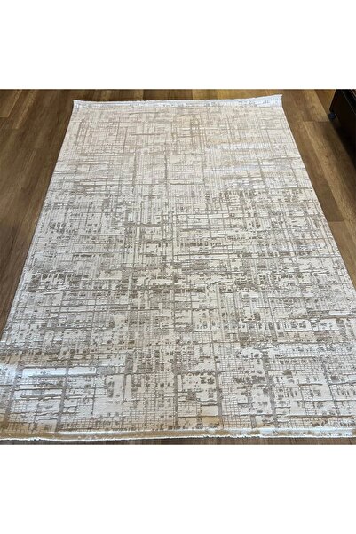 İpek Halı Ipek Mekik Halı Gordion 16151 Krem Bej Modern Salon Halısı