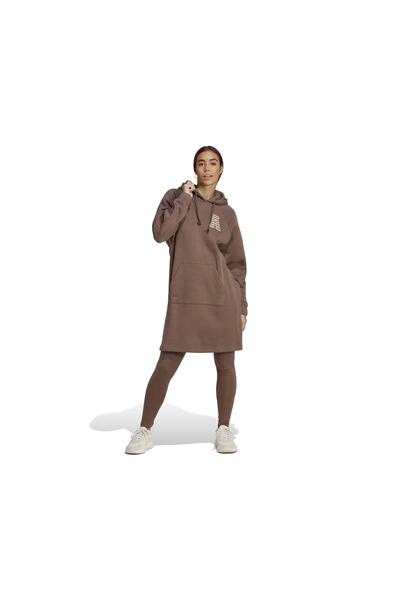 adidas W Lgm Dress Kadın Günlük Elbise Ij7282 Kahverengi