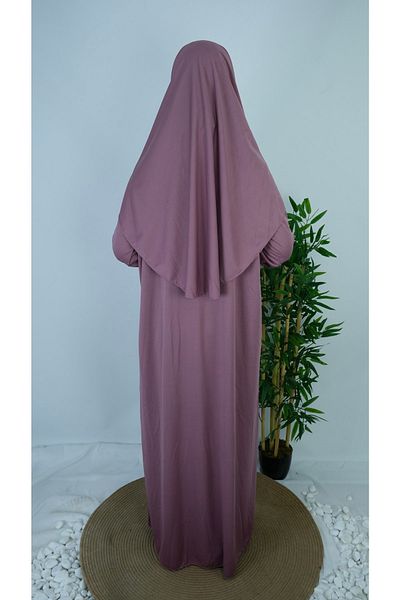 Mavira Moda Practical Non-Zipper Dried Rose Prayer Dress