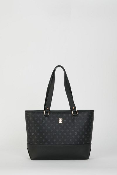 Pierre Cardin Geantă de umăr pentru femei Monogram neagră 05PO22Y1560