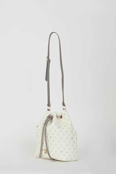 Pierre Cardin Weiße Damen-Umhängetasche mit Monogramm 05PO22Y1544