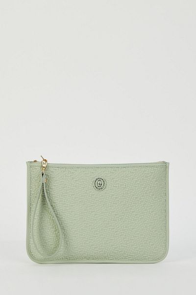 Pierre Cardin Water Green Straw Дамски клъч и клъч чанта 05Po23Y1713