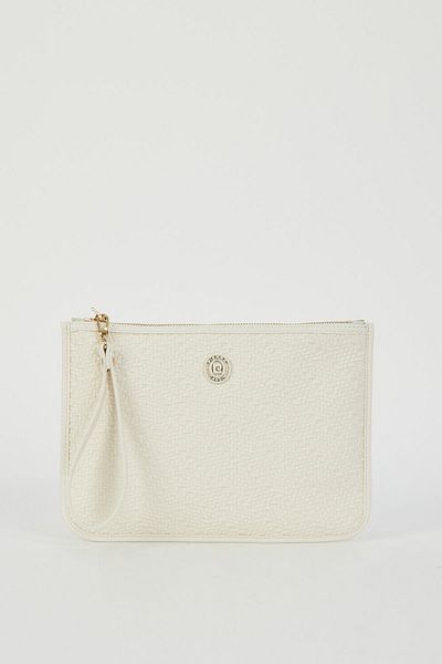 Pierre Cardin Ψάθινη εκρού Γυναικεία τσάντα Clutch & Clutch 05PO23Y1713