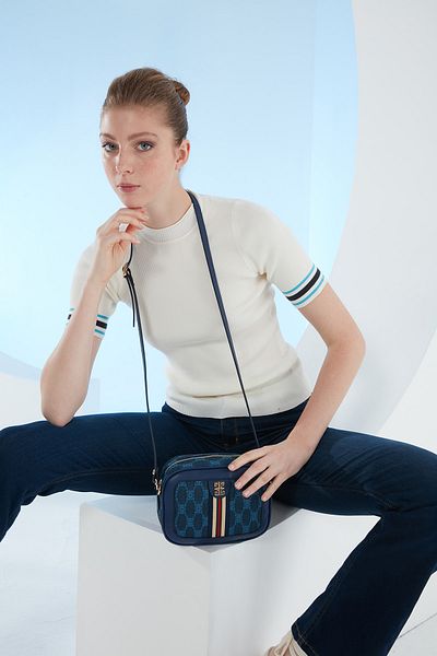 Pierre Cardin Geantă de umăr pentru femei din denim 05PO23Y1663