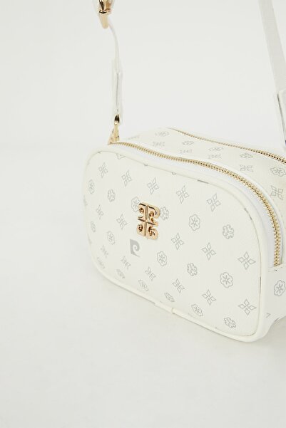 Pierre Cardin White Monogram Women's Shoulder Bag 05PO23Y1731