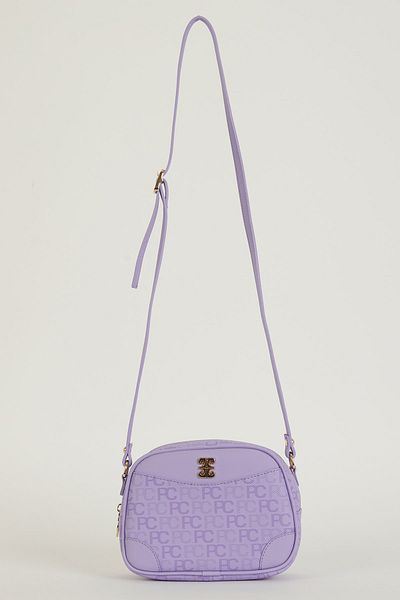 Pierre Cardin Tramlı Alphabet Lavender Women's Shoulder Bag 05PO22Y1534