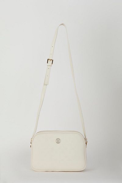 Pierre Cardin Εκτύπωση Ecru Γυναικεία Τσάντα ώμου 05PO22Y1536