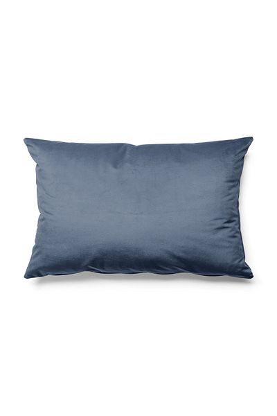 Pilloveland Culoare uni - O singură culoare Husă de pernă Tapițerie Material din piele întoarsă 50*30 Cm - Albastru Inchis
