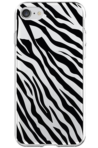 Powerfox iPhone 6 Compatible Zebra Striped Transparent Phone Case