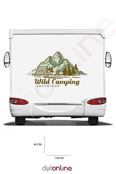 Dijitonline ملصق طباعة كارافان كامب - ملصق الجبال والغابات - ملصق المغامرة - ...