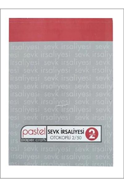 Pastel Sevk Irsaliyesi (14x20 Cm Ölçülerinde A5) Otokopili 2/50 2 Nüsha (1 As...