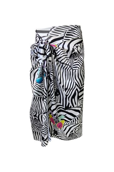 busy bee Elena Zebra Satin Pareo (Not Showing Inside)