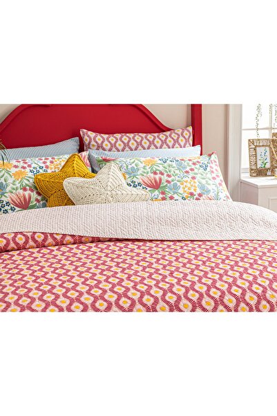 English Home Sunny Side King Size Çok Amaçlı Örtü 240x220 Cm Pembe