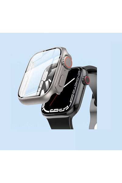 Fibaks حافظة لساعة Apple Watch Series SE 2 4 5 6 مقاس 44 ملم وواقي شاشة للساعة Ulltra مقاس 49 ملم