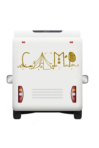 Melek Pazarı ملصق قافلة للتخييم الطبيعي مقاس 30 × 10 سم