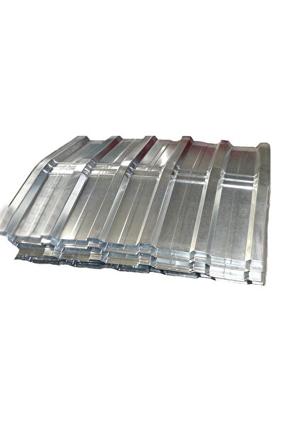 Kaleli Çatı Trapez Sac Tepe Mahyası Beyaz Galvaniz