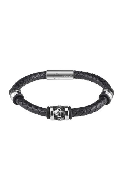 Zippo 20cm Bracelet Braided Black L. 3 Steel Acc. B. 2007172