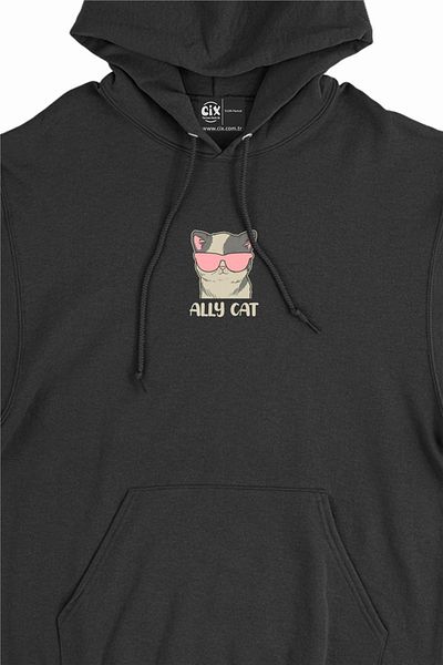 Cix Φούτερ με κουκούλα Ally Cat Minimal Hoodie