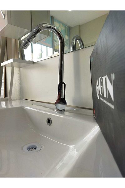 gtn Damla Mix Long Swan Sink (kitchen) Faucet with Movable Head (heavy Body)