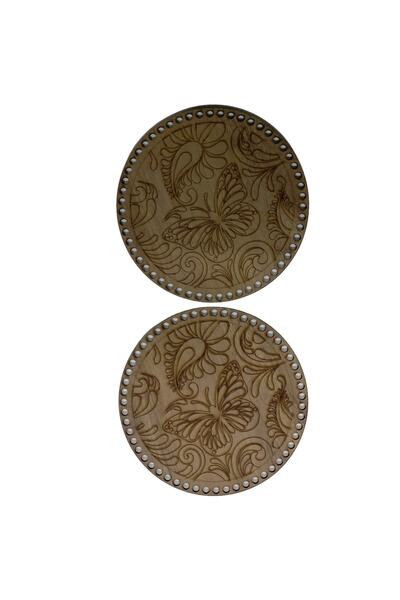 aladepo Ξύλινη Βάση Καλάθι-τσάντα 20 εκ. Ανοιχτή Δρυς Διπλή Όψη 3 mm MDF