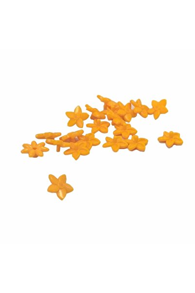 LEGO Orjinal Custom Moc Aksesuar Minifigür Friends Saç Süsü Açık Turuncu Çiçe...