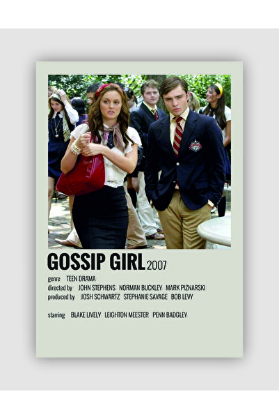 fırsatlar diyarı Gossip Girl Dizi Info Card Bilgi Kartı Duvar Posteri
