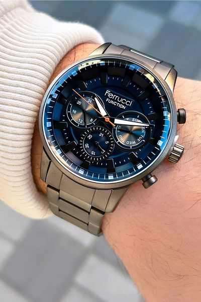 Ferrucci Function Fcf.12746Fm.03 Multi-Function Men's Wrist Watch