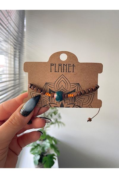Planet Butik سوار أصلي للجنسين - تصميم خرز ملون