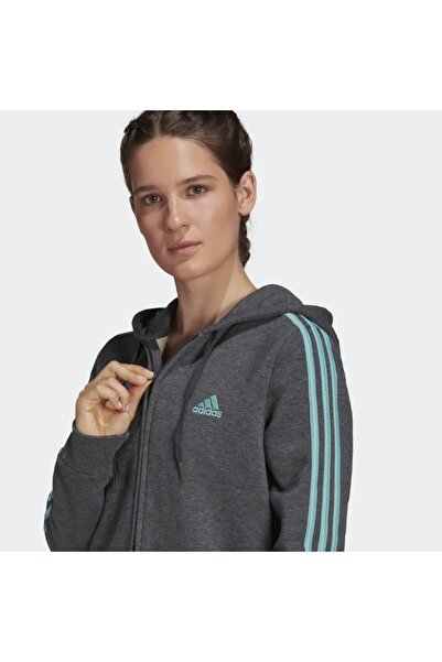 adidas Essential Fleece Γυναικείο Φούτερ με φερμουάρ με κουκούλα 07837