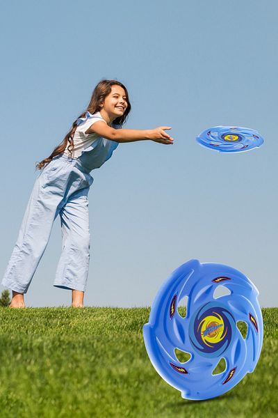 Telvesse Frisbee Frisbee Throwing Disc Disc Throwing Game Child Adult Beach Garden Toy 24 Cm Blue