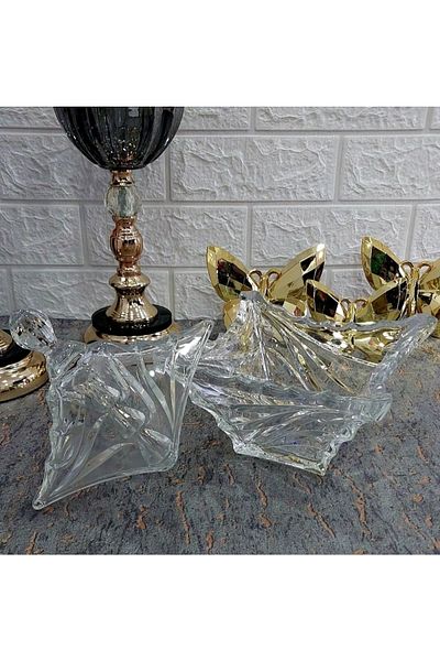 Elta Collection وعاء سكر زجاجي مع غطاء مرئي