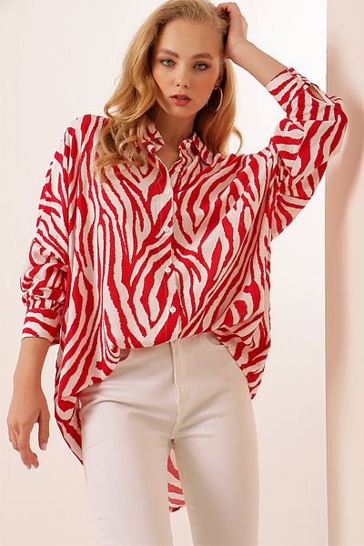 Pattaya Shirt - Red - Oversize