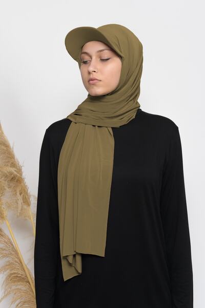 Altobeh Lycra Shawl with Practical Hat-gold