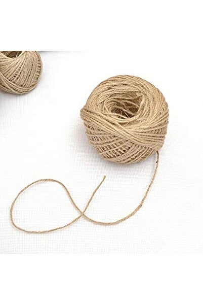 Happyland Jüt Ip Hasır Ip Keten Hediye Bağlama Ipi Fotoğraf Asma Süs Çuval Ipi 100 Gr 1 Adet
