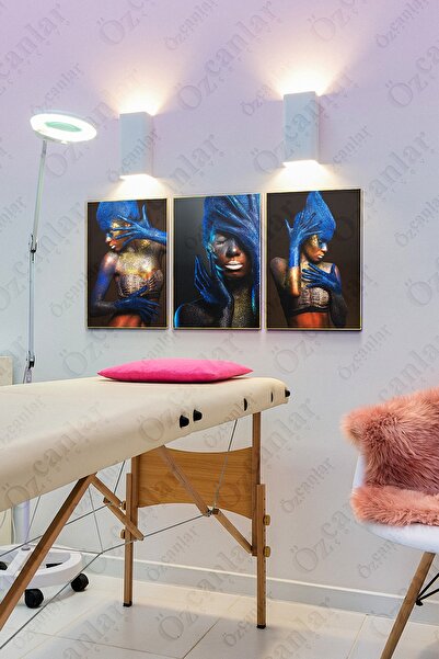 ÖZCANLAR ÇERÇEVE Güzellik Merkezi Kuaför Çerçevesiz Çerçeve Görünümlü 3 Parça...