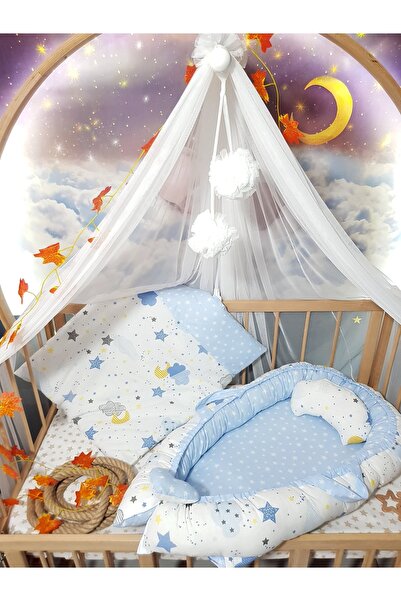 bebek_iklimi Babynest Cotton Baby Sleeping Bed Set