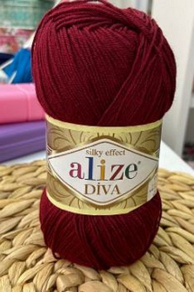 Alize Diva Claret Red 1 Piece Color: 57