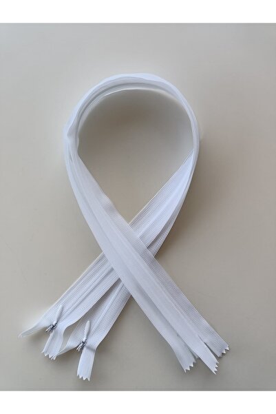 fabricorg Hidden Zipper 55 Cm 2 Pieces (white)